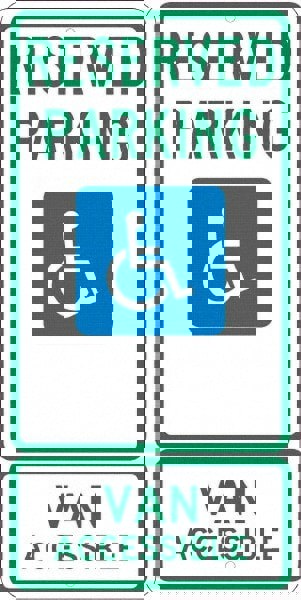 ADA Traffic & Parking Sign: Rectangle, 