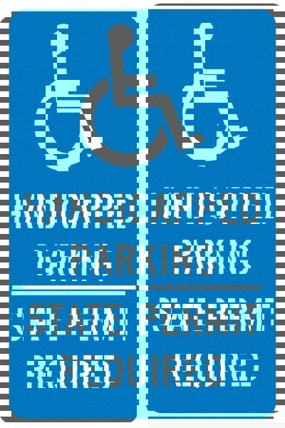 ADA Traffic & Parking Sign: Rectangle, 