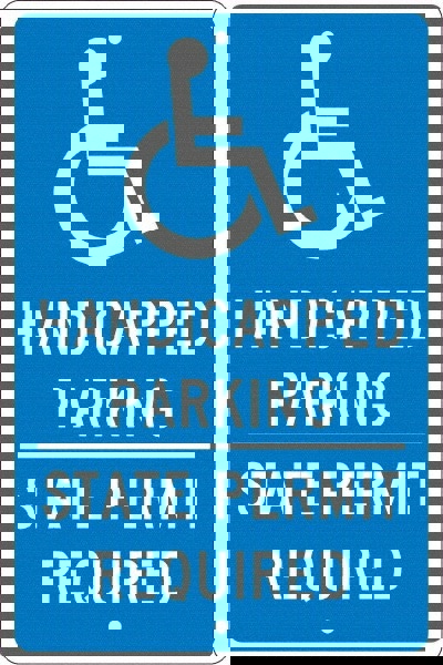 ADA Traffic & Parking Sign: Rectangle, 