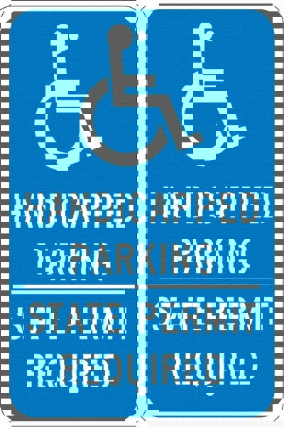ADA Traffic & Parking Sign: Rectangle, 