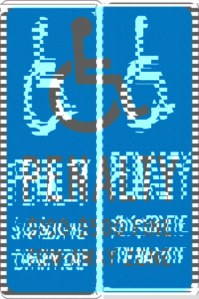 ADA Traffic & Parking Sign: Rectangle, 