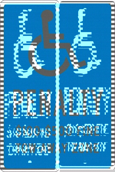 ADA Traffic & Parking Sign: Rectangle, 