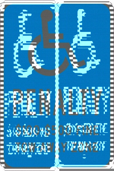 ADA Traffic & Parking Sign: Rectangle, 