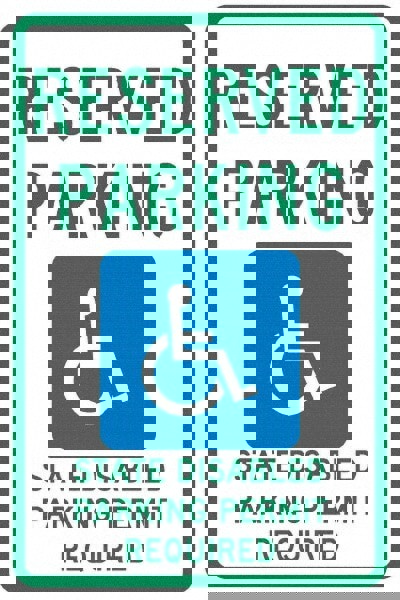 ADA Traffic & Parking Sign: Rectangle, 