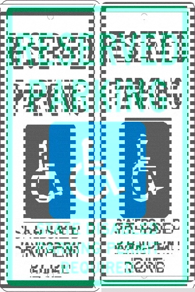 ADA Traffic & Parking Sign: Rectangle, 