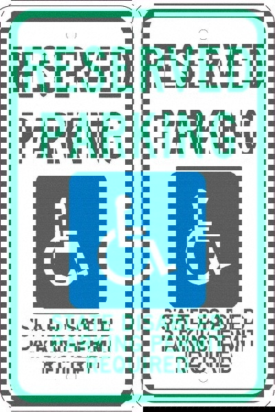 ADA Traffic & Parking Sign: Rectangle, 