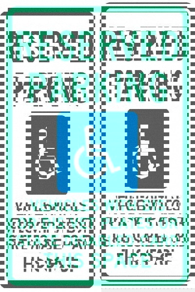 ADA Traffic & Parking Sign: Rectangle, 