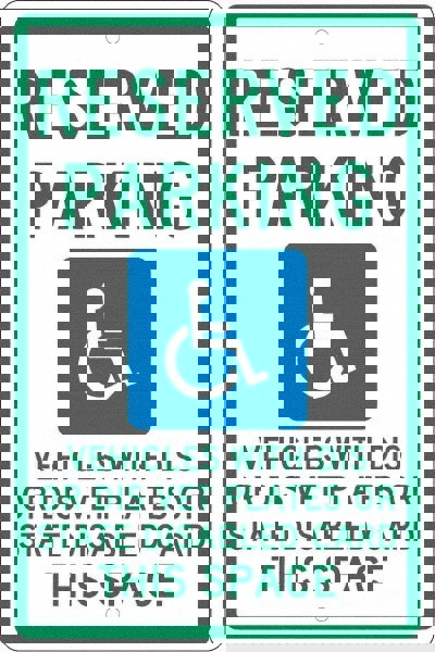 ADA Traffic & Parking Sign: Rectangle, 