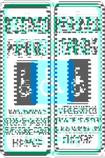 Reserved Parking Vehicles With Dis Or Dis Vet Plates Or State Disabled Card This Space,