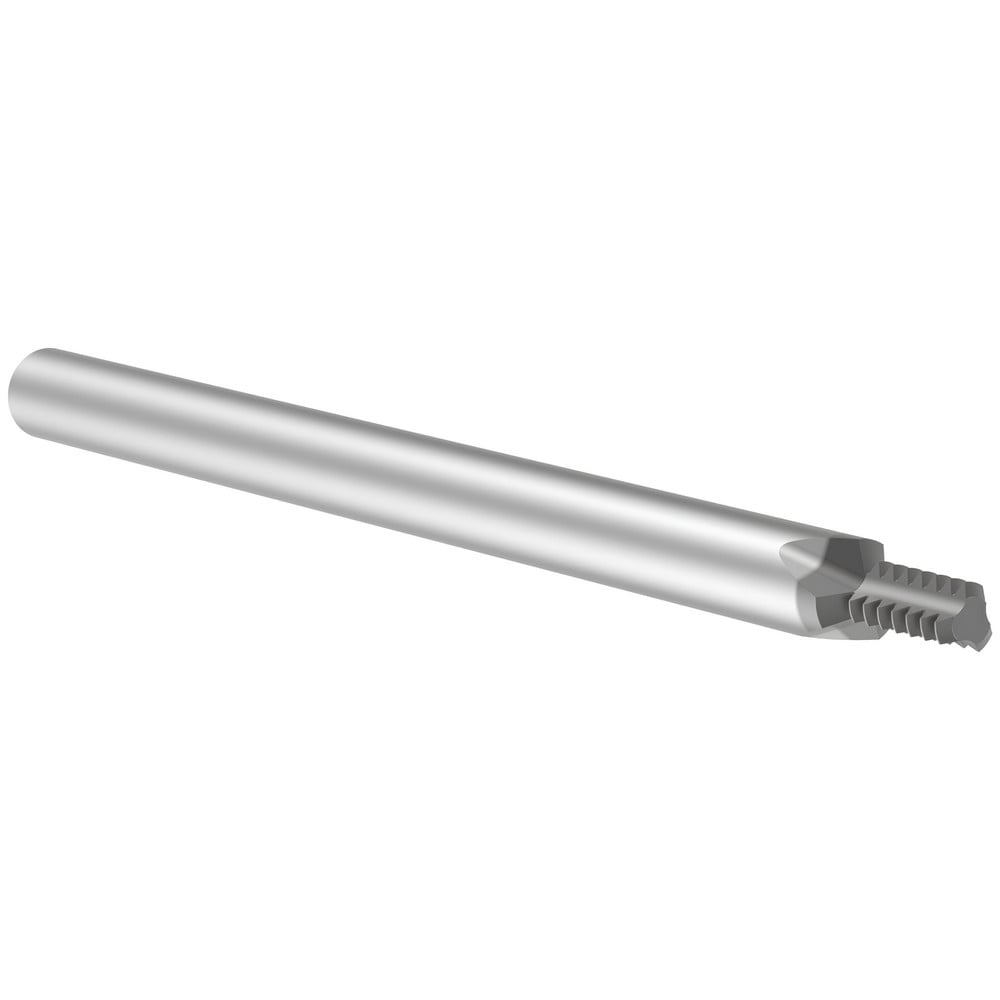Helical Flute Thread Mill: #4-40, Internal/External, 3 Flute, 0.1181