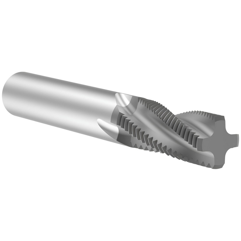 Helical Flute Thread Mill: 3/4-16, Internal/External, 4 Flute, 12.00 mm Shank Dia, Solid Carbide