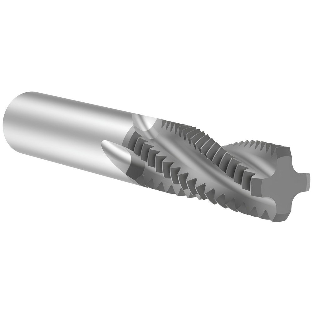 Helical Flute Thread Mill: 7/8-9, Internal/External, 4 Flute, 16.00 mm Shank Dia, Solid Carbide