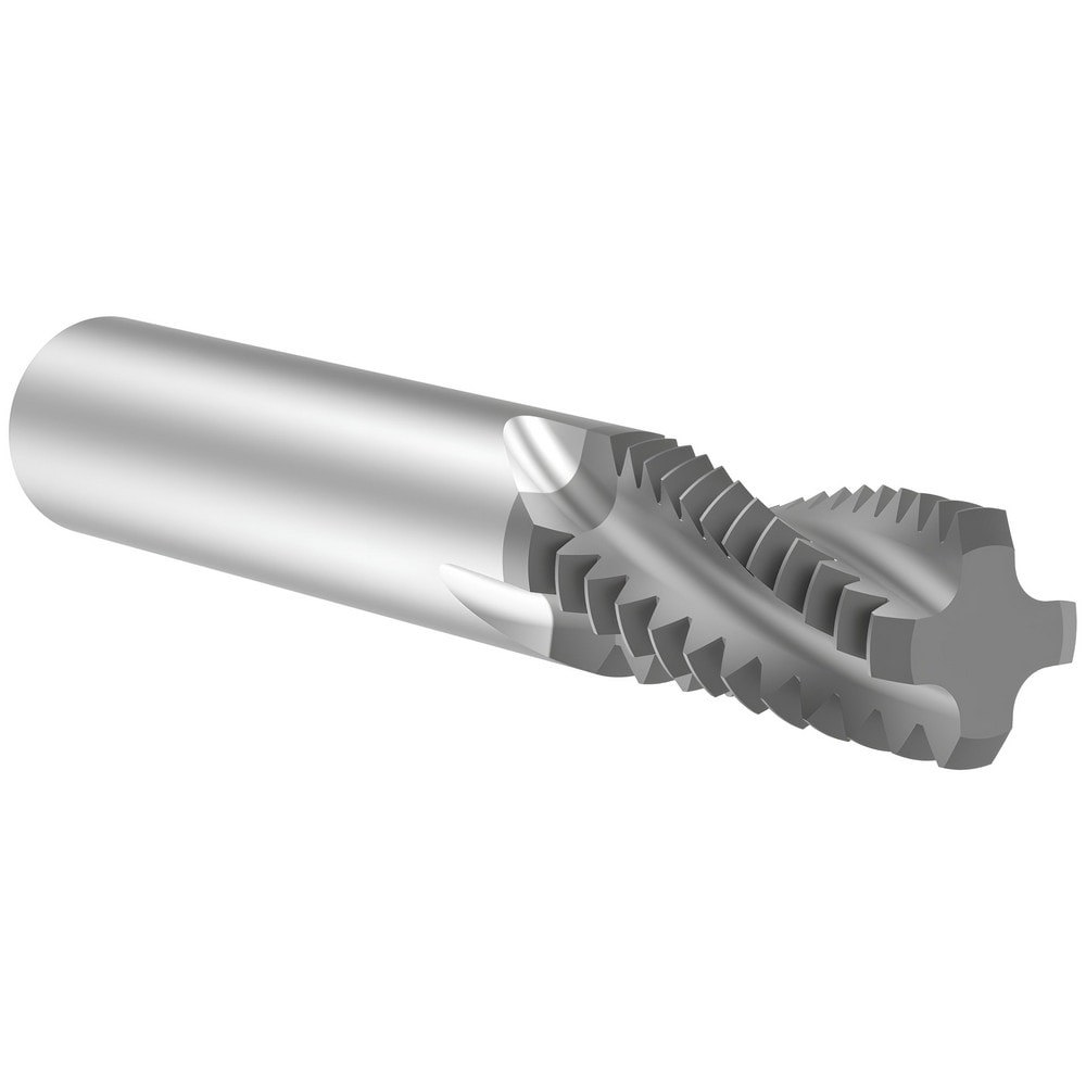 Helical Flute Thread Mill: 1-8, Internal/External, 4 Flute, 16.00 mm Shank Dia, Solid Carbide