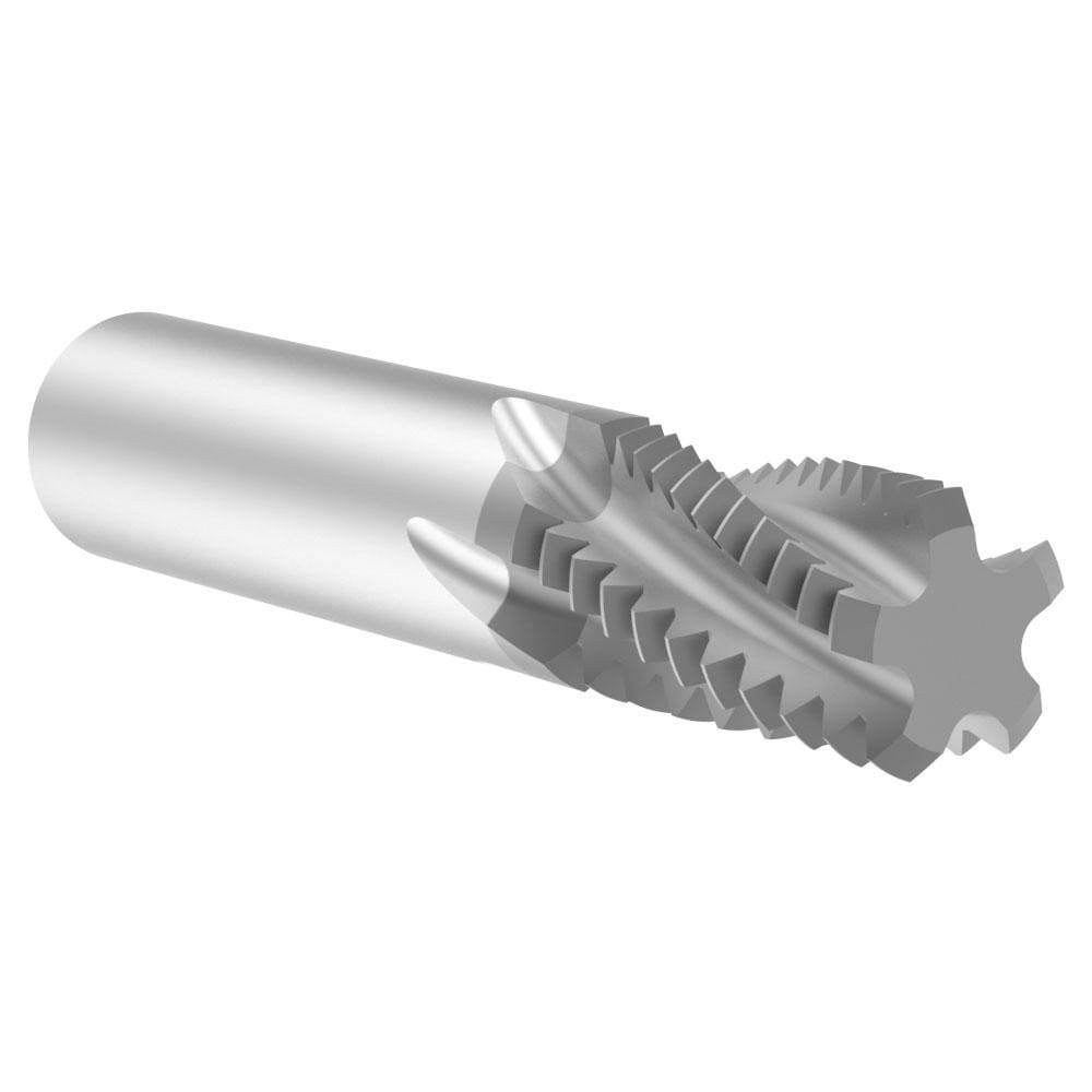 Helical Flute Thread Mill: 1-1/8 - 7, Internal & External, 5 Flute, Solid Carbide