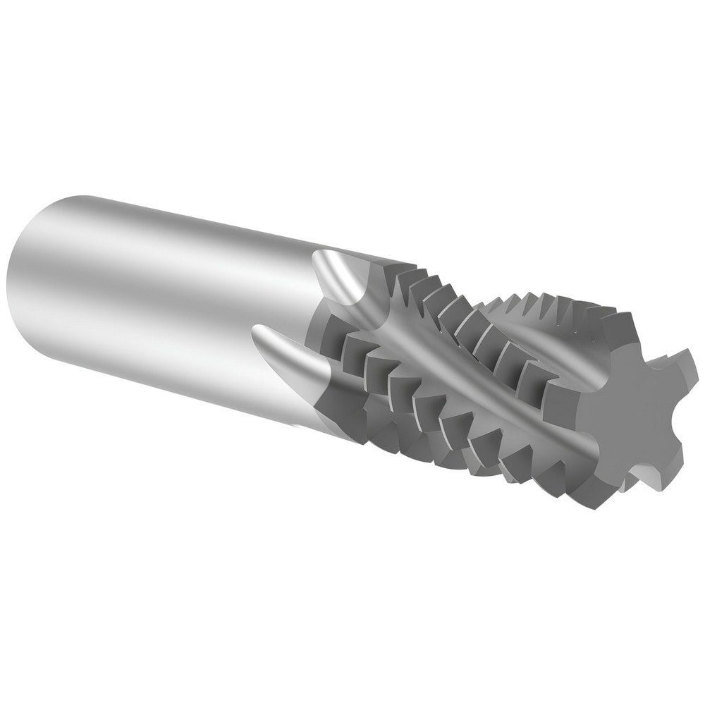 Helical Flute Thread Mill: 1-3/8-6, Internal/External, 5 Flute, 20.00 mm Shank Dia, Solid Carbide