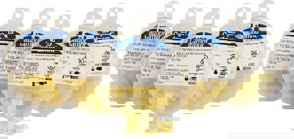 Wire Disconnect: Male, Yellow, Nylon, 12-10 AWG, 1/4