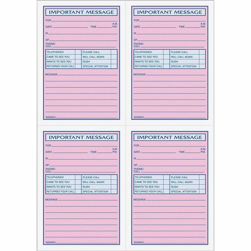 Telephone Message Book: 400 Sheets