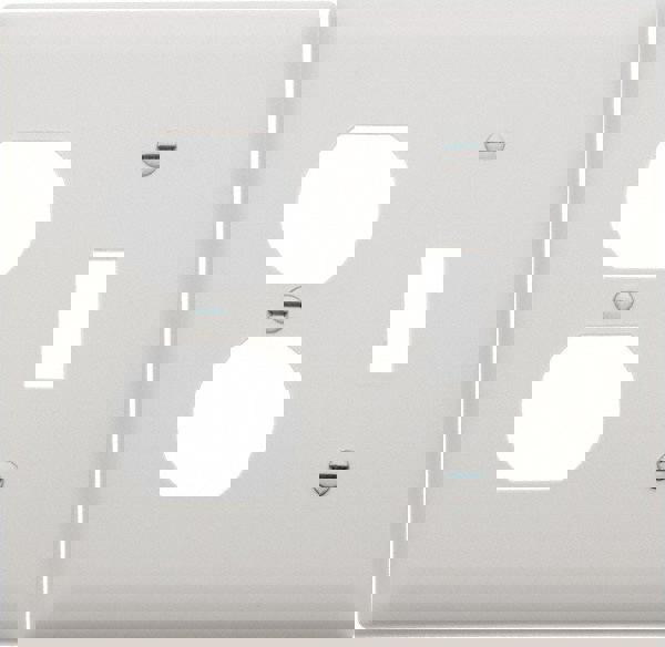 2 Gang, 4-1/2 Inch Long x 4-3/4 Inch Wide, Standard Combination Wall Plate