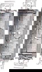 Electrical Switch Box: Steel, Rectangle, 3