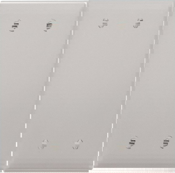 2 Gang, 4-3/4 Inch Long x 4-11/16 Inch Wide, Standard Blank Wall Plate