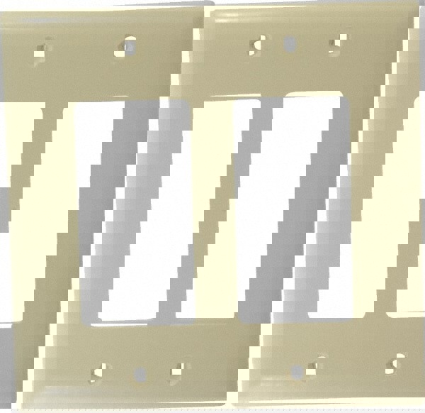 2 Gang, 4-3/4 Inch Long x 4-11/16 Inch Wide, Standard Switch Plate