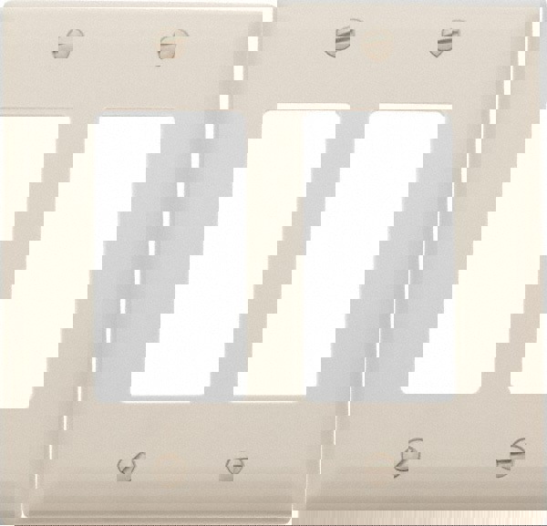 2 Gang, 4-3/4 Inch Long x 4-11/16 Inch Wide, Standard Switch Plate