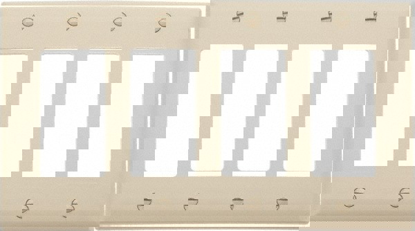 4 Gang, 4-1/2 Inch Long x 8-3/8 Inch Wide, Standard Switch Plate