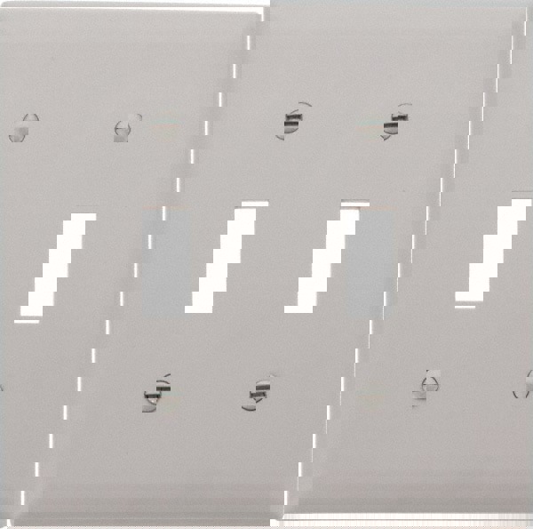 2 Gang, 4-3/4 Inch Long x 4-11/16 Inch Wide, Standard Switch Plate