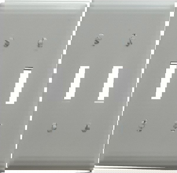 2 Gang, 4-3/4 Inch Long x 4-11/16 Inch Wide, Standard Switch Plate