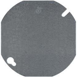 Octagon Box Electrical Box Cover: Steel