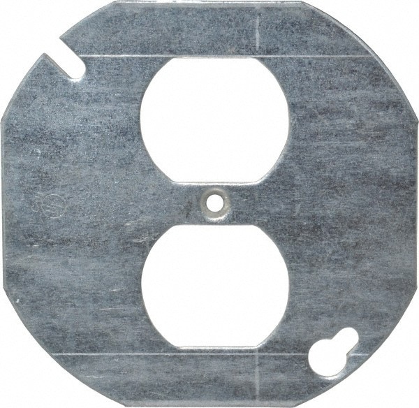 Octagon Box Electrical Box Cover: Steel