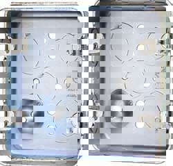 Electrical Wall Box: Steel, Square, 4