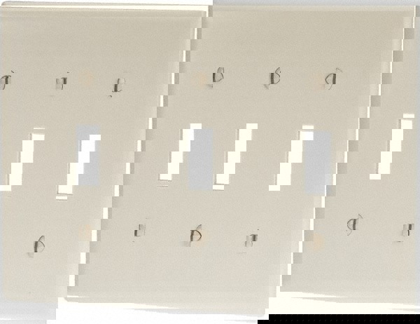 3 Gang, 4-1/2 Inch Long x 6.563 Inch Wide, Standard Switch Plate