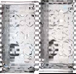 Electrical Outlet Box: Steel, Square, 4