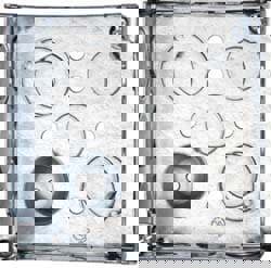 Electrical Outlet Box: Steel, Square, 4