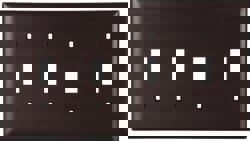 4 Gang, 4-1/2 Inch Long x 8-3/8 Inch Wide, Standard Switch Plate