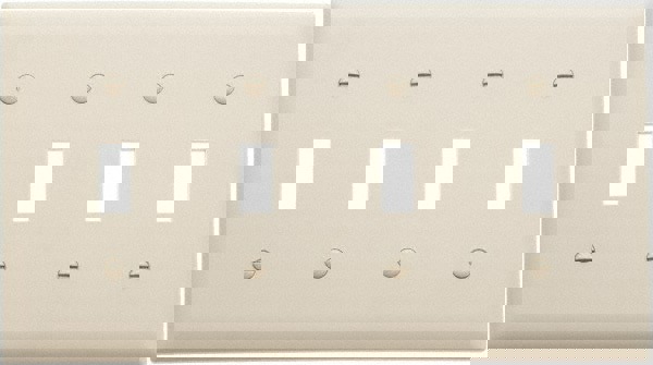 4 Gang, 4-1/2 Inch Long x 8-3/8 Inch Wide, Standard Switch Plate
