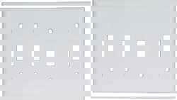 4 Gang, 4-1/2 Inch Long x 8-3/8 Inch Wide, Standard Switch Plate