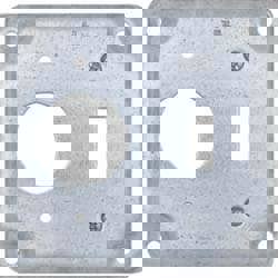 Square Surface Electrical Box Cover: Steel