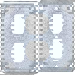 Square Surface Electrical Box Cover: Steel