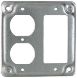Square Surface Electrical Box Cover: Steel