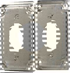 Square Surface Electrical Box Cover: Steel