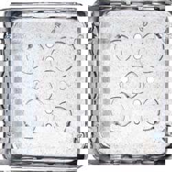 Electrical Outlet Box: Steel, Square, 4-