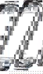 Electrical Wall Box: Steel, Rectangle, 4