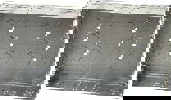 Electrical Wall Box: Steel, Rectangle, 4-1/2