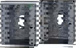 Electrical Outlet Box: Aluminum, Rectangle, 4-9/16