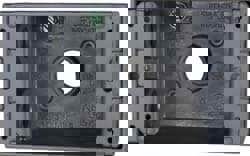 Electrical Outlet Box: Aluminum, Rectangle, 4-9/16