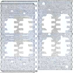 Square Surface Electrical Box Cover: Steel