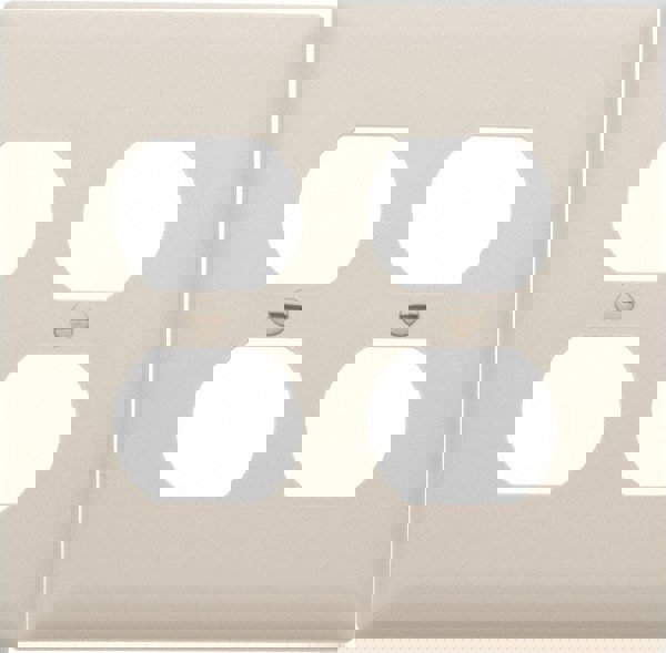 2 Gang, 4-11/16 Inch Long x 2-15/16 Inch Wide, Standard Outlet Wall Plate