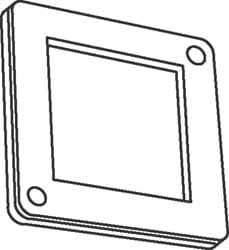 Square Electrical Box Cover: Steel